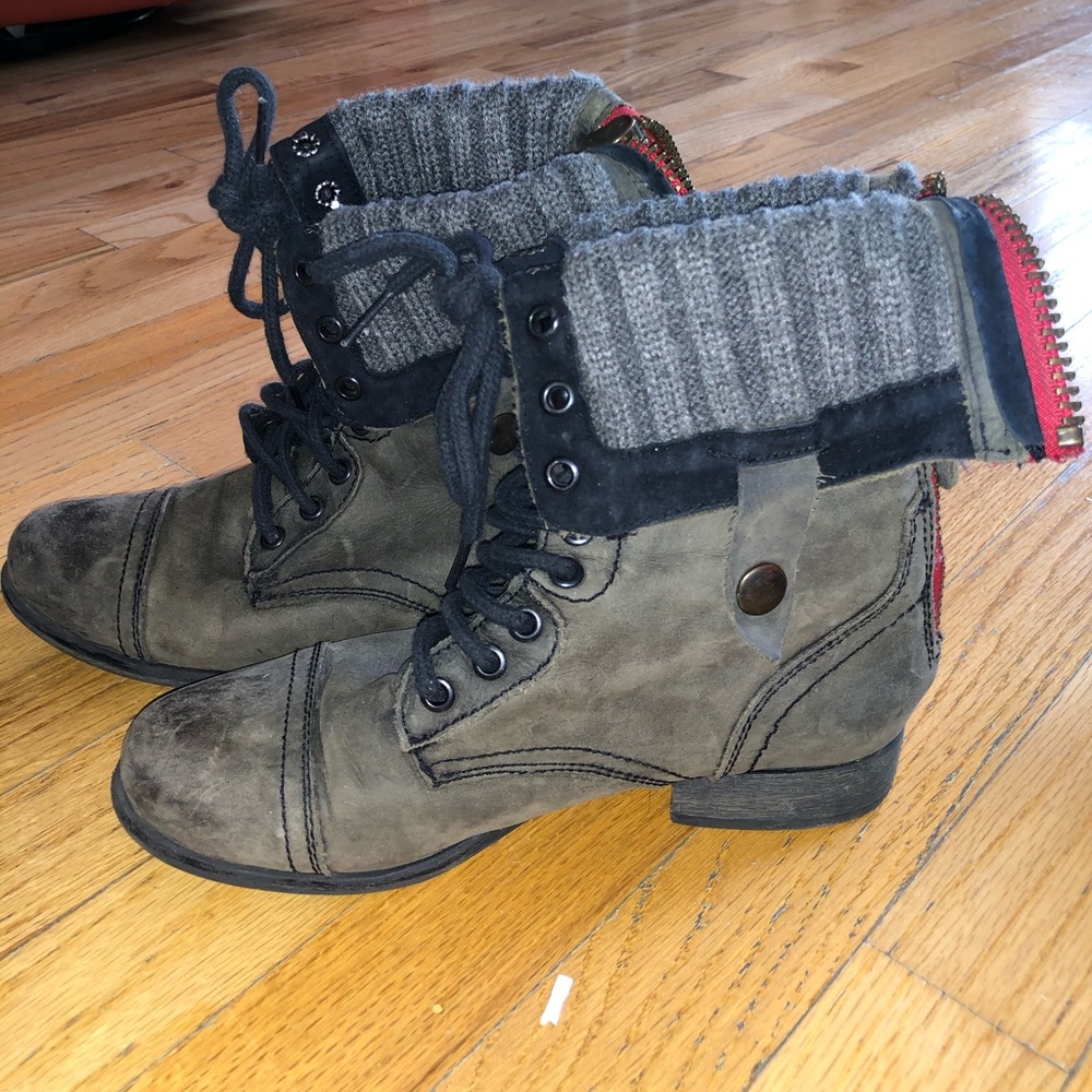 Steve Madden combat boots